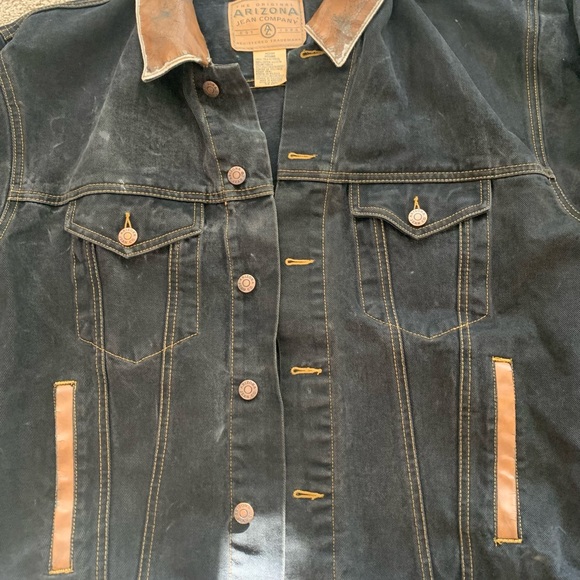 the original arizona jean company dark wash denim jacket - medium - Picture 3 of 6